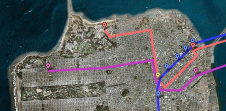 Proposed San Francisco BART Routings, Year 2050