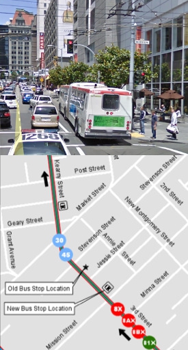 Bus Stop Relocation Cornered | Transbay Blog