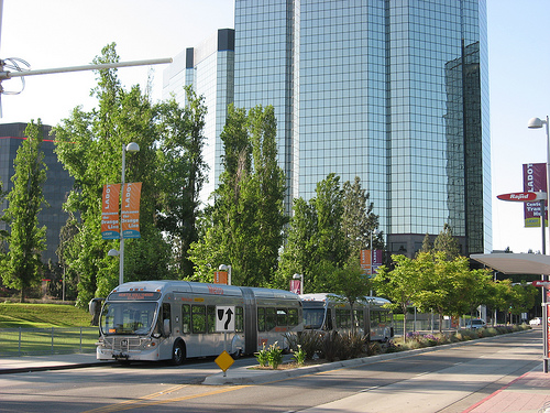 Orange Line BRT at Warner Center
